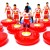 Subbuteo Andrew Table Soccer Red Bull Salzburg 2013-2014 on classic Hasbro bases